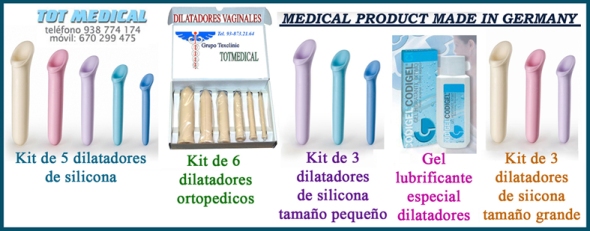 Dilatadores vaginales en plástico y silicona en Puente Genil